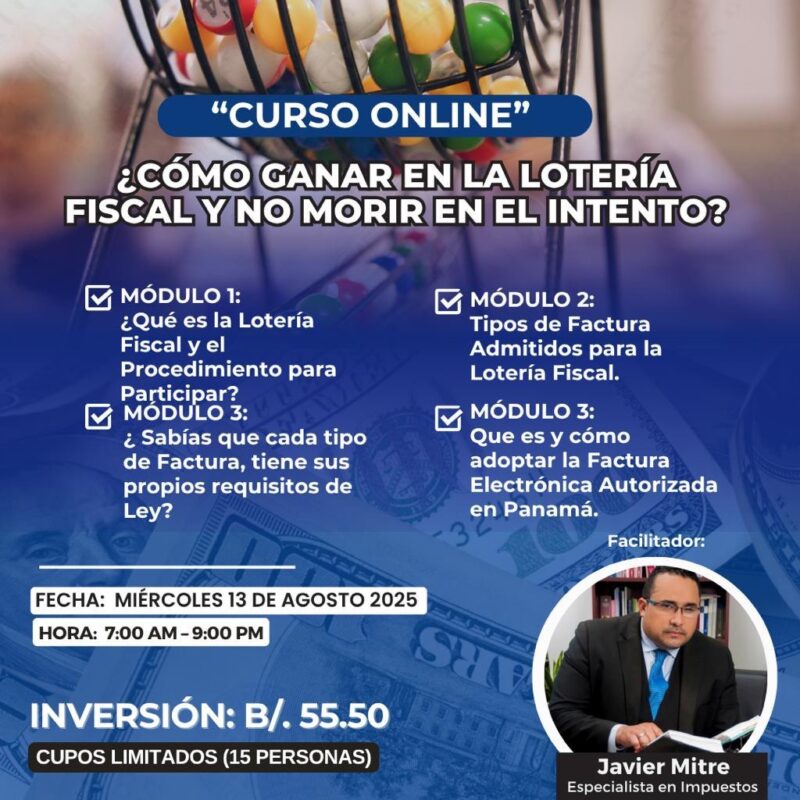 Curso Online ¿CÓMO GANAR EN LA LOTERÍA FISCAL Y NO MORIR EN EL INTENTO?