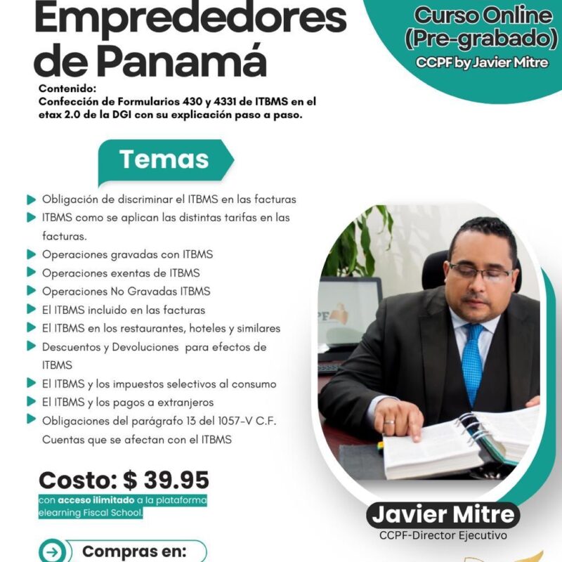 Curso Online ITBMS para emprendedores y profesionales en Panamá