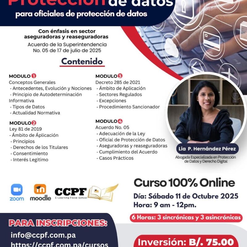 Webinar Protección de Datos con énfasis para empresas Aseguradoras y Reaseguradoras